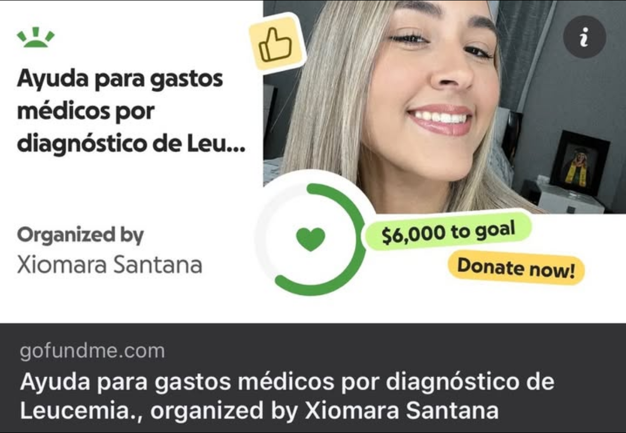 Xiomara Santana GoFundMe